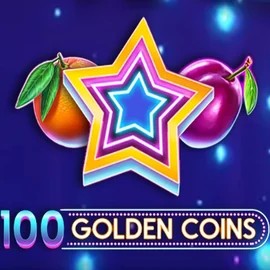 100 Golden Coins slot logo by Amusnet Interactive at Vegas Nova Casino