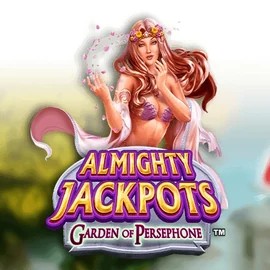 Almighty Jackpots: Garden of Persephone online game logo by Novomatic on vegasnovacasino.de