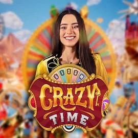 Crazy Time logo by Evolution Vegas Nova Casino