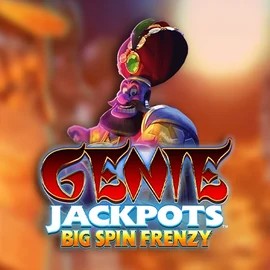 Genie Jackpots: Big Spin Frenzy slot logo by Blueprint Gaming at Vegas Nova Casino