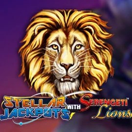 Stellar Jackpots with Serengeti Lions slot visual from Lightning Box Game available on vegasnovacasino.de
